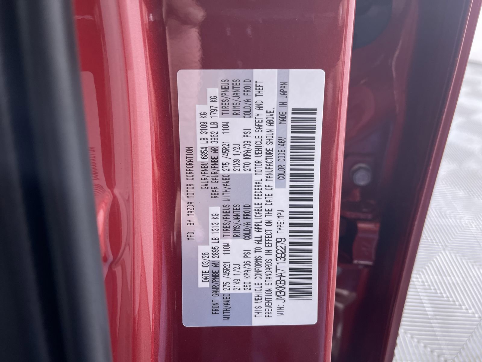 New 2026 Soul Red Crystal Metallic Mazda Preferred image 13