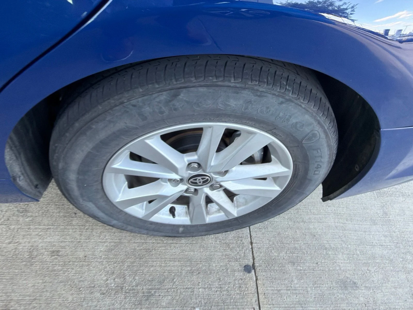 Used 2025 Blue Toyota LE image 11