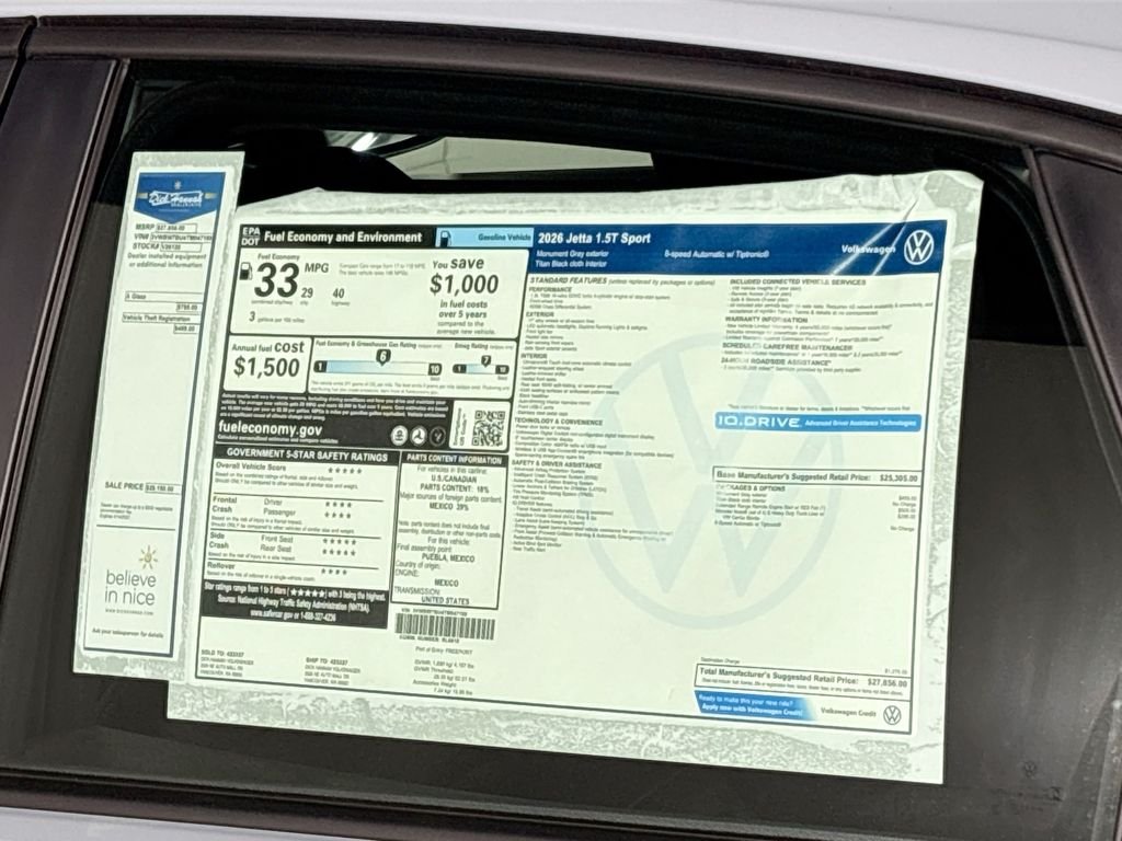 New 2026 Monterey Blue Pearl Volkswagen 1.5T Sport image 23