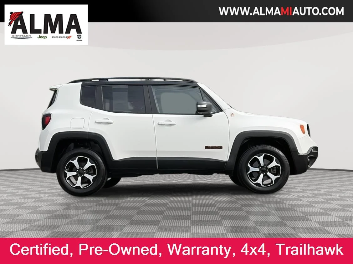 Certified Used 2021 Alpine White Clearcoat Jeep Trailhawk image 2