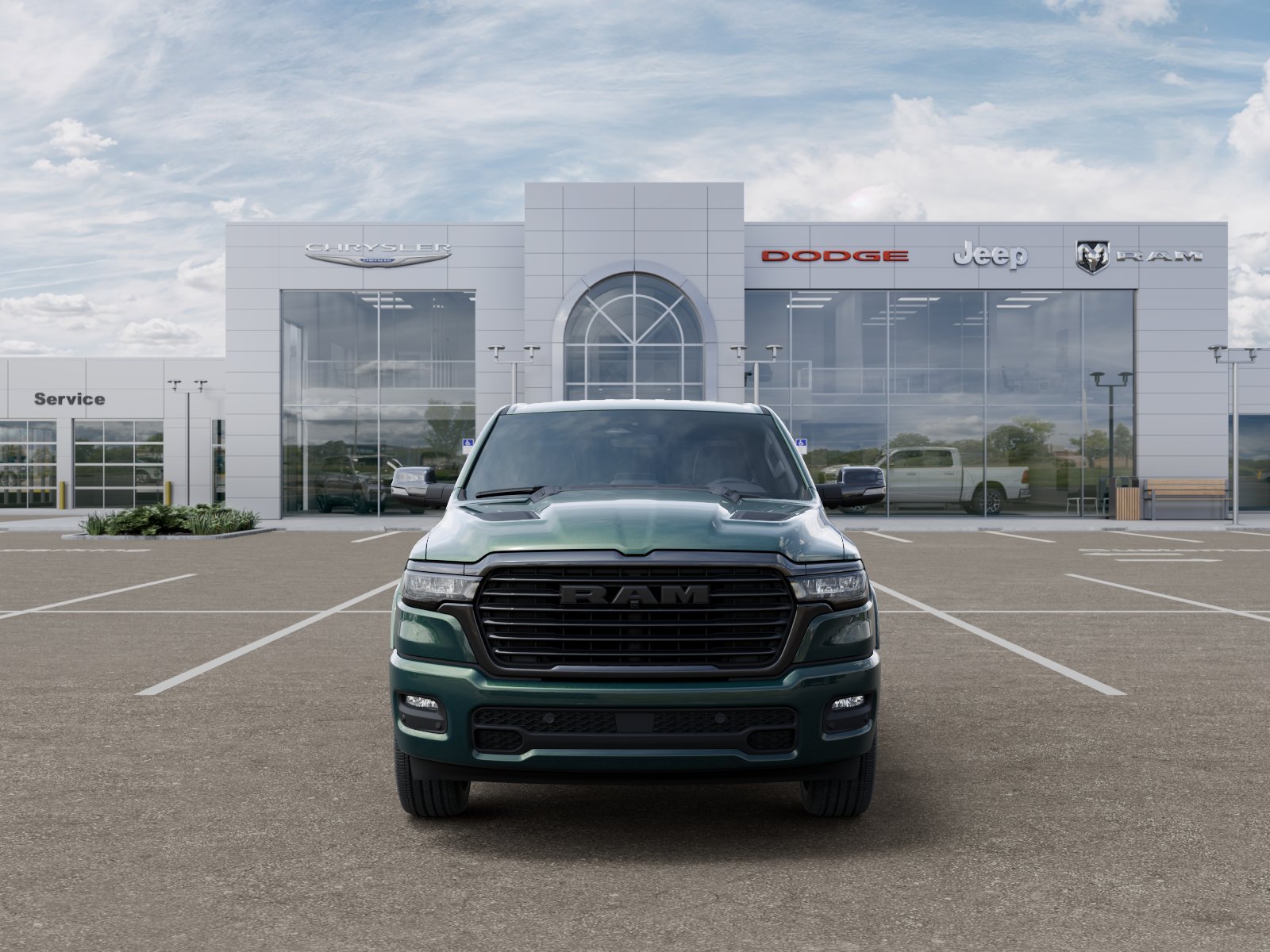 New 2026 Serrano-Green Metallic Exterior Paint RAM Laramie image 31