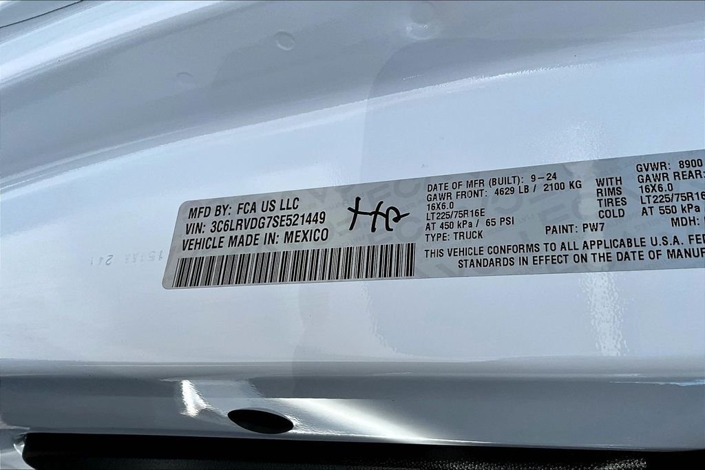 Used 2025 White Ram High Roof image 20