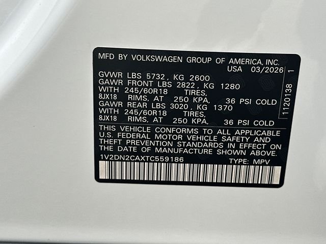 New 2026 White/off-white Volkswagen 2.0T SE image 37