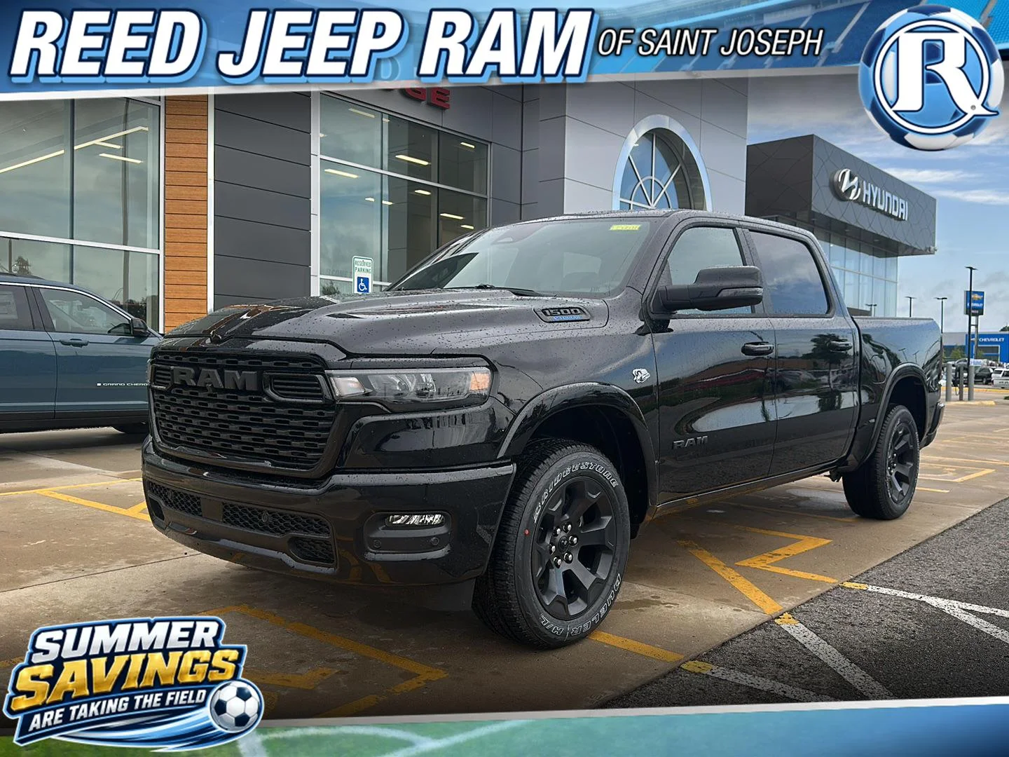 New 2026 Diamond Black Crystal Pearlcoat Ram Big Horn image 1