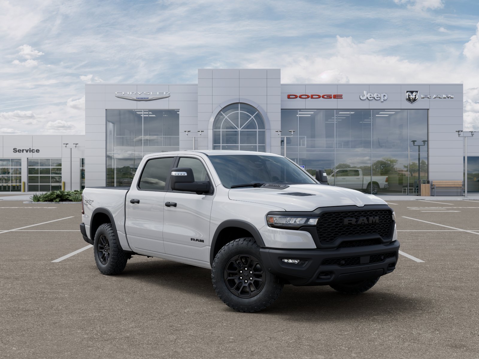 New 2026 Bright White Clear-Coat Exterior Paint RAM Rebel image 31