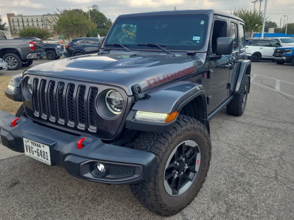 Used 2021 Granite Crystal Metallic Clearcoat Jeep Unlimited Rubicon image 4