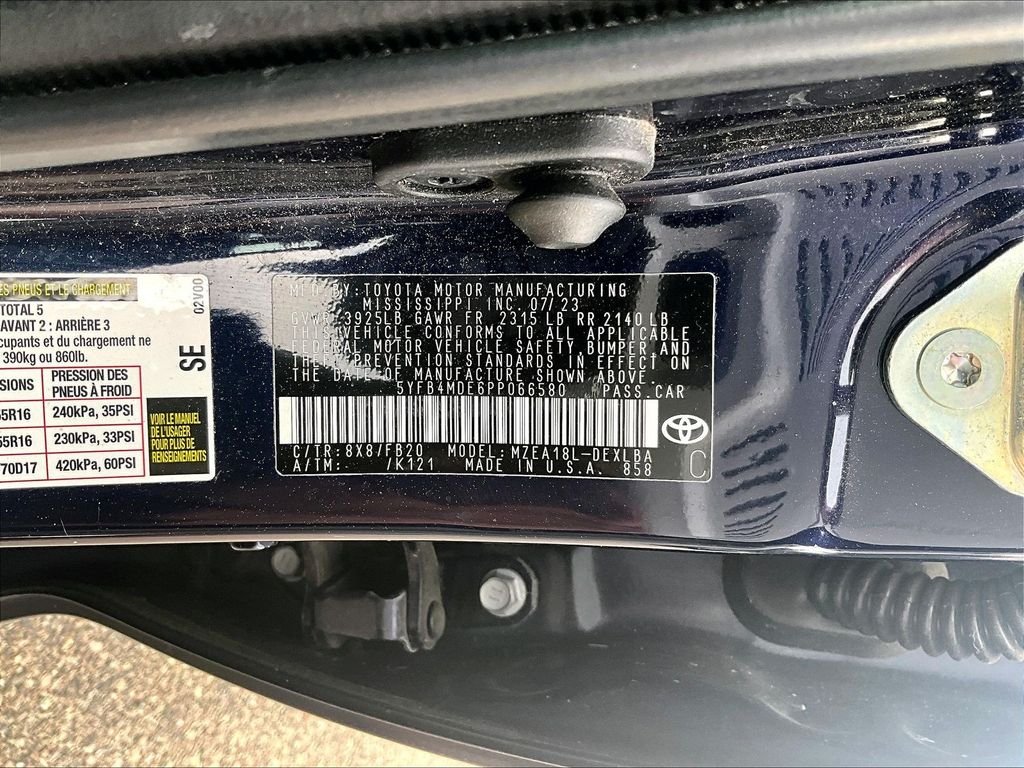Used 2023 Blue Toyota LE image 9