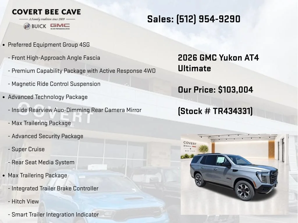 New 2026 GMC Yukon AT4 Ultimate, photo 16