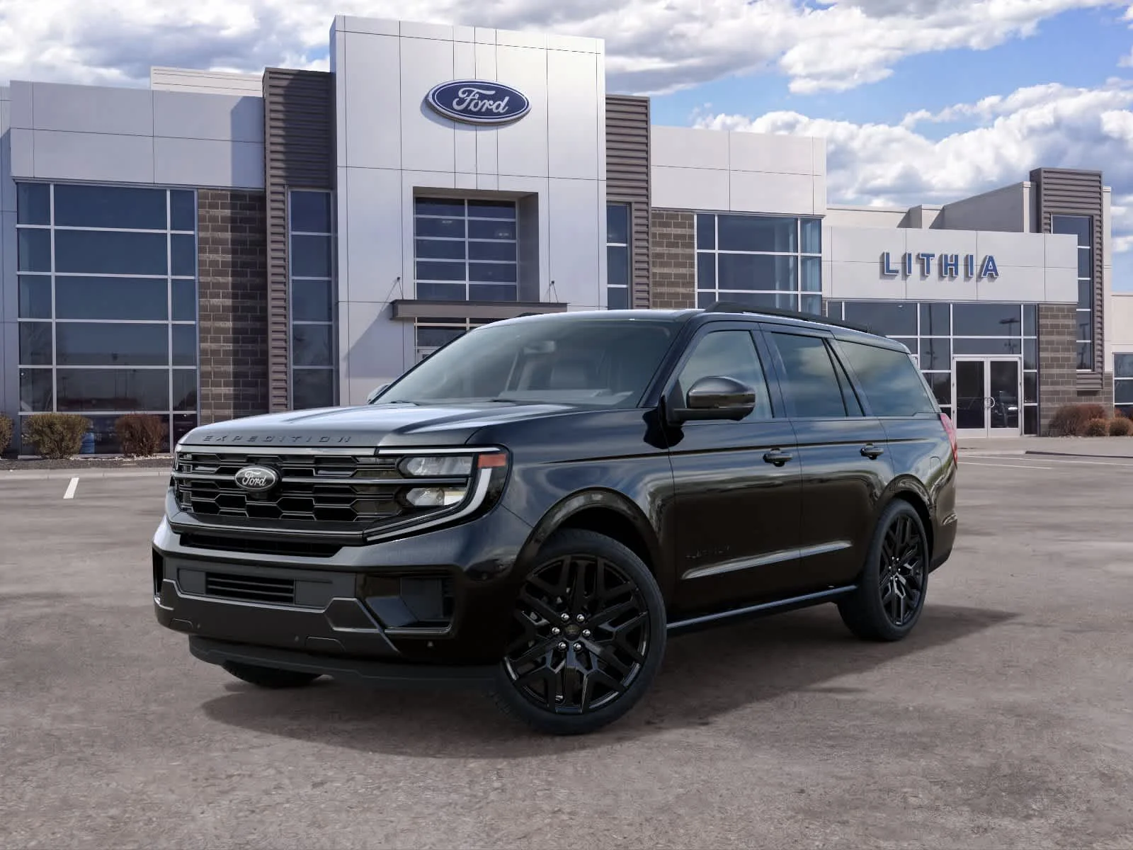 New 2027 Agate Black Metallic Ford Platinum image 2