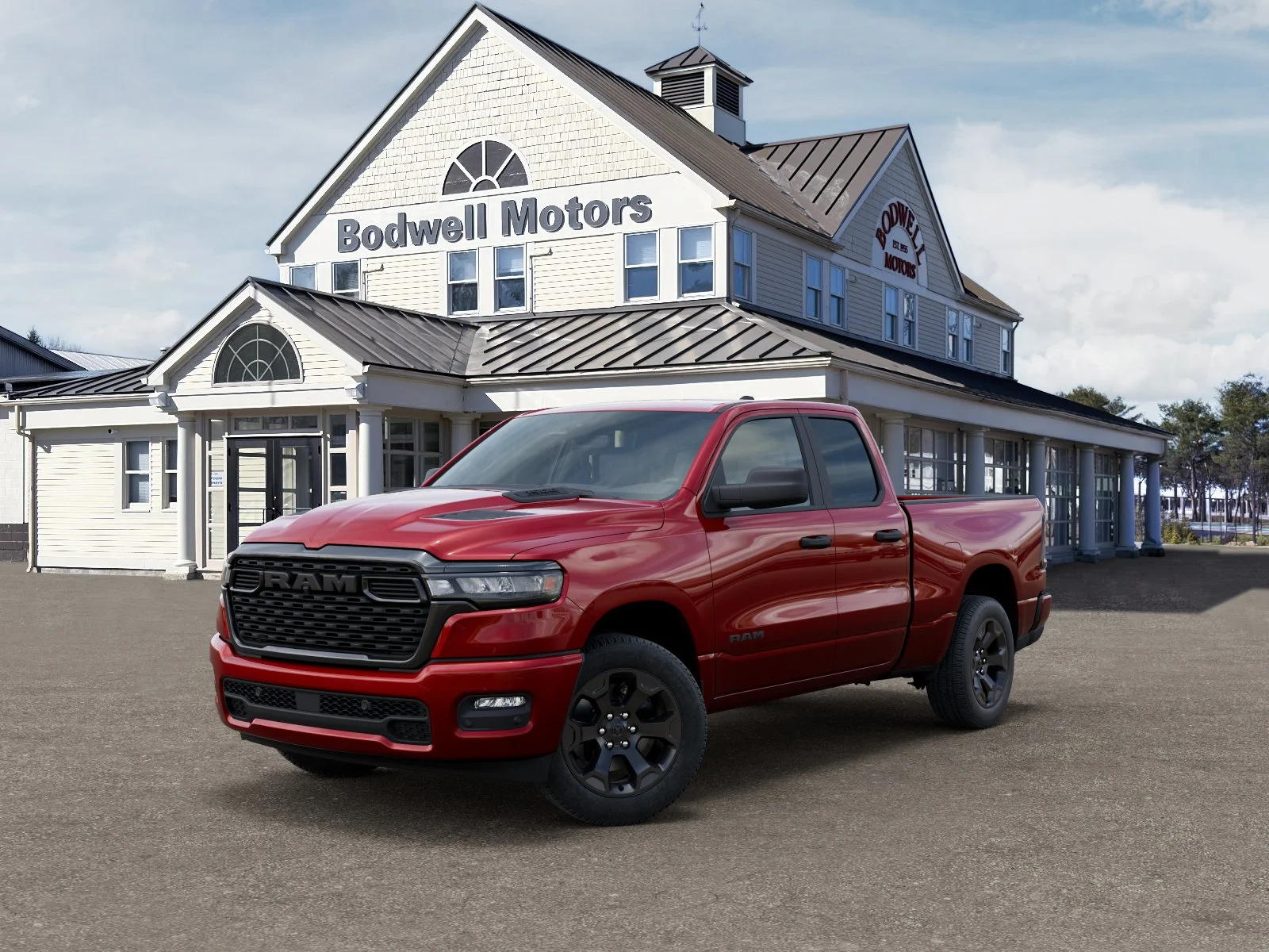 New 2026 Molten Red Pearlcoat RAM Express Quad Cab 4x4 6
