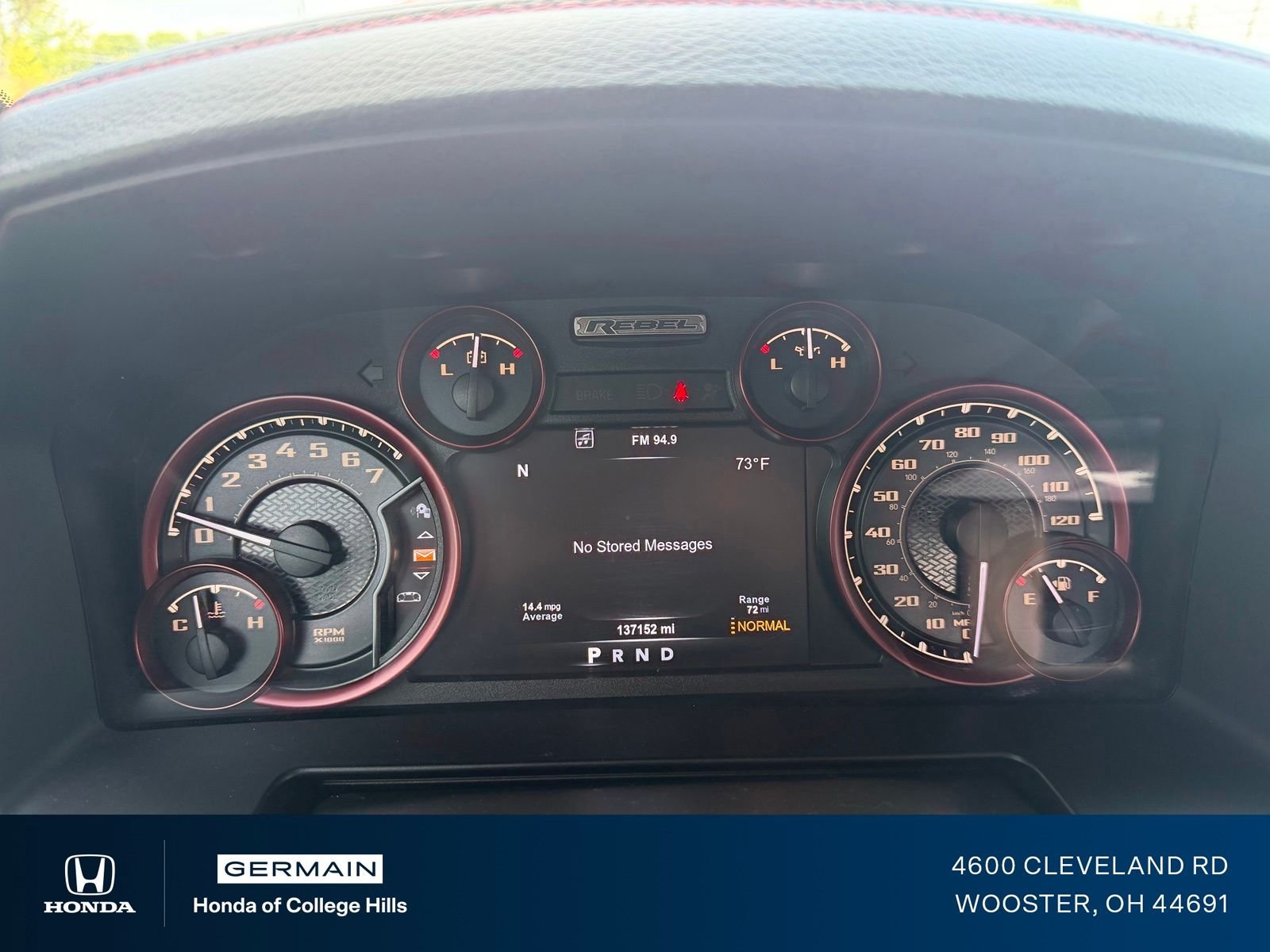 Used 2017 Flame Red Clearcoat Ram Rebel image 19