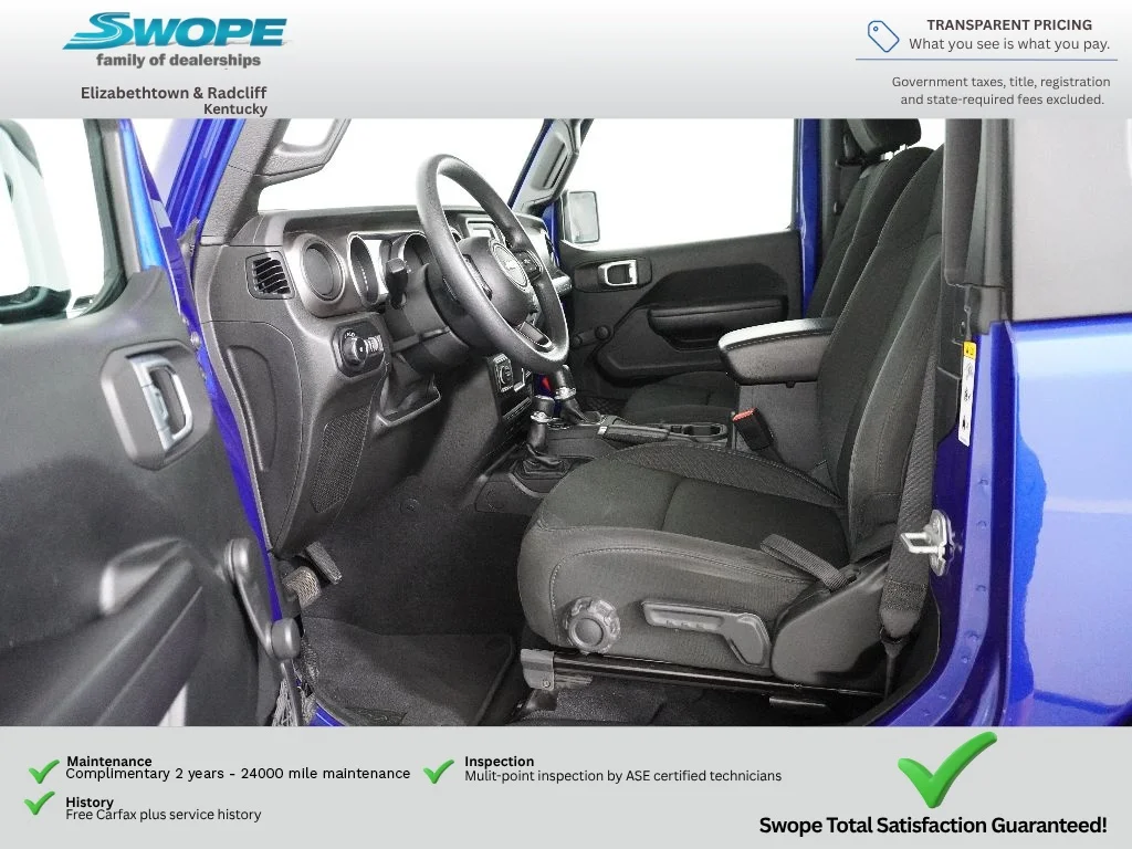 Used 2018 Ocean Blue Metallic Clearcoat Jeep Sport image 11