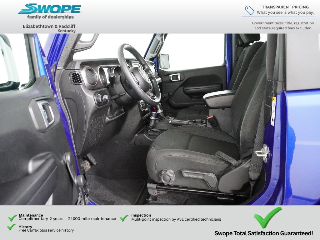 Used 2018 Ocean Blue Metallic Clearcoat Jeep Sport image 11