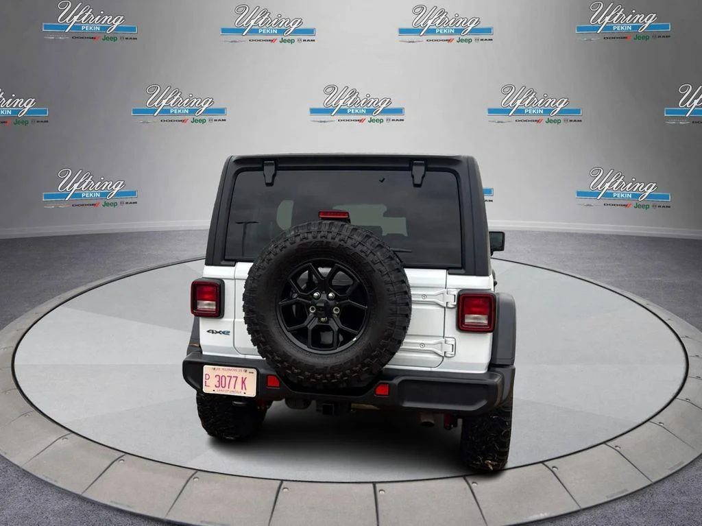 Used 2025 Bright White Clearcoat Jeep Willys image 4