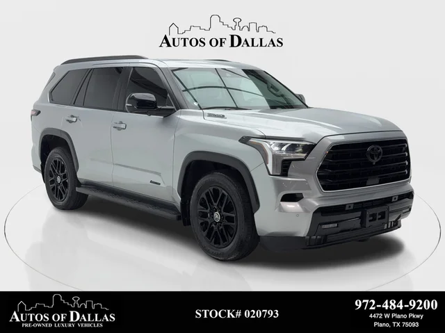 2024 Toyota Sequoia Limited NAV,CAM,SUNROOF,CLMT STS,BLIND SPOT,3RD RO
