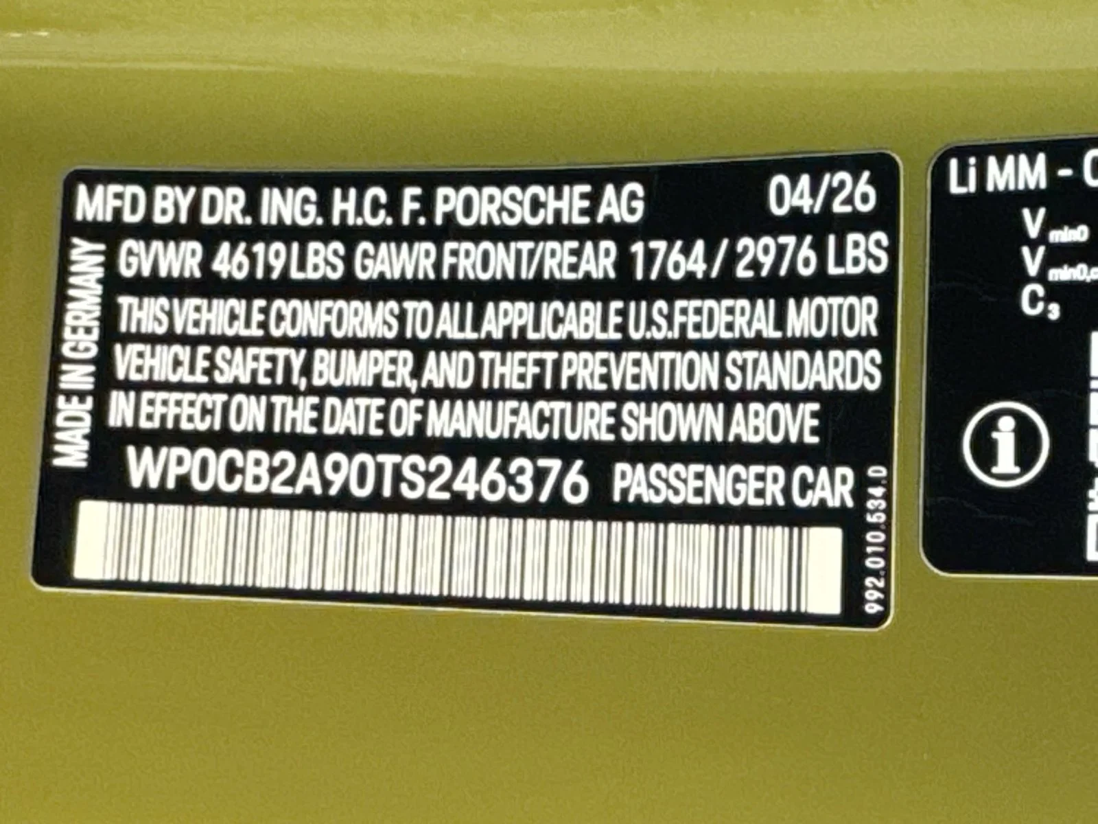 New 2026 Olive Neo Porsche Spirit 70 image 26