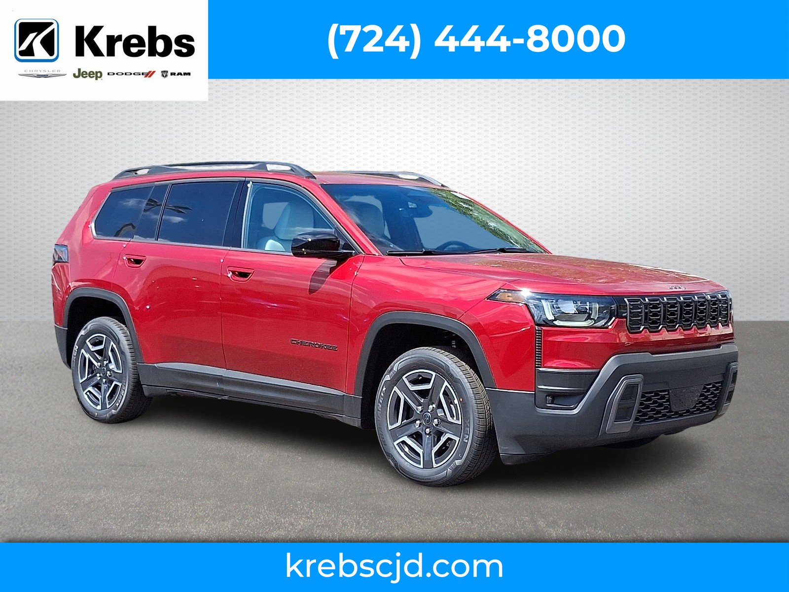 New 2026 Red Hot Pearl-Coat Exterior Paint Jeep Limited 4x4 image 1