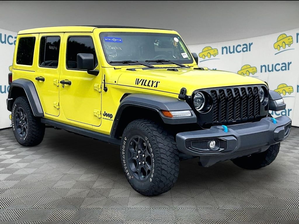 Used 2023 Yellow Jeep Willys 4xe image 1