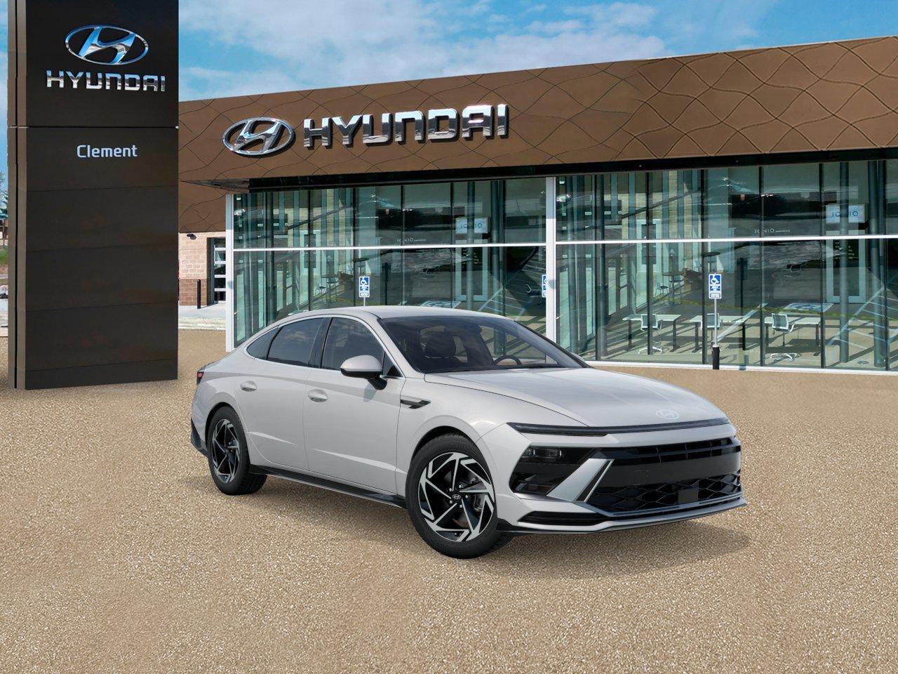 New 2027 Serenity White Hyundai SEL Sport image 3