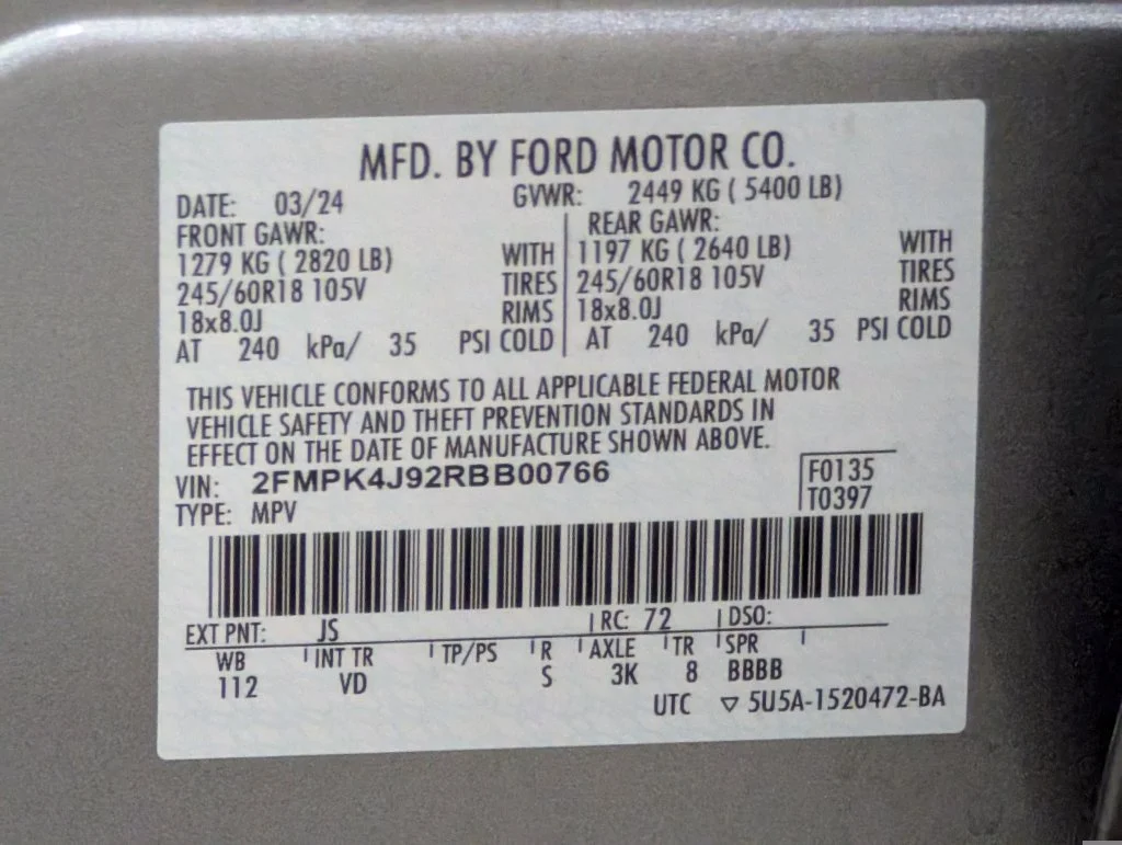Certified Used 2024 Iconic Silver Metallic Ford SEL image 23