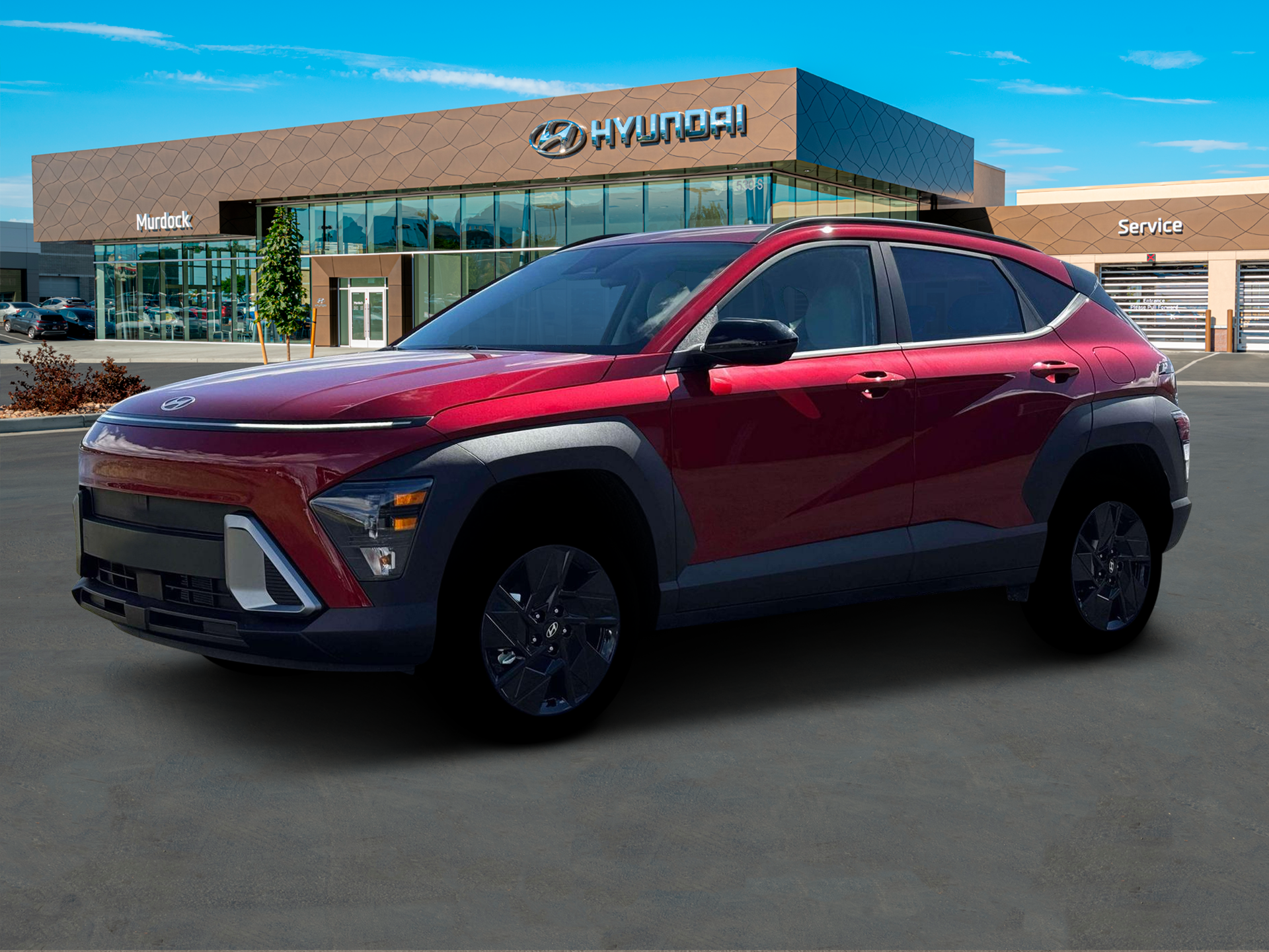 New 2026 Ultimate Red Metallic Hyundai SEL Sport AWD image 3