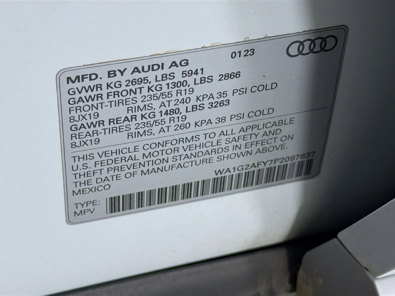 Used 2023 White Audi 55 Premium image 32