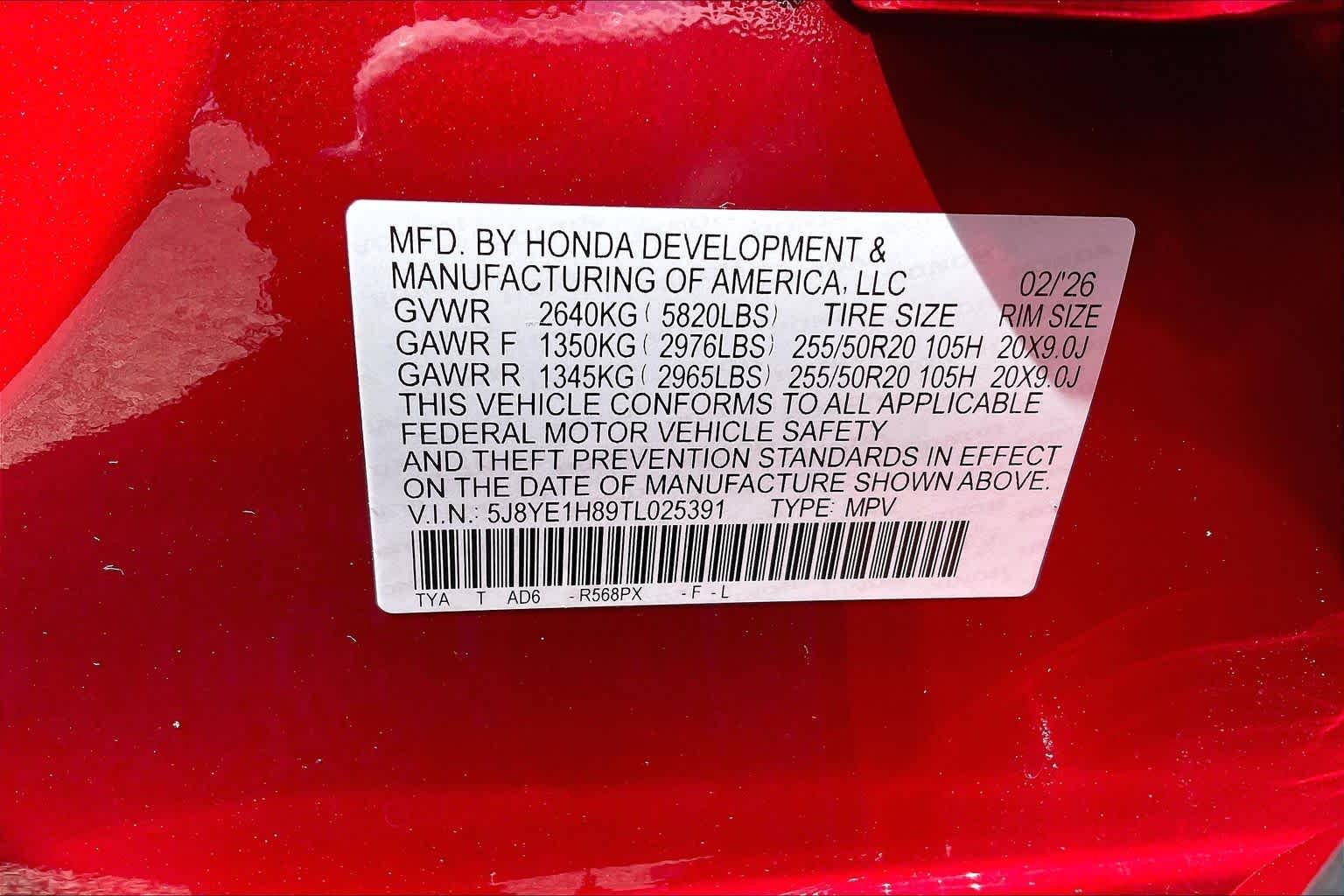 Certified Used 2026 Performance Red Pearl Acura SH-AWD with Advance Package image 33