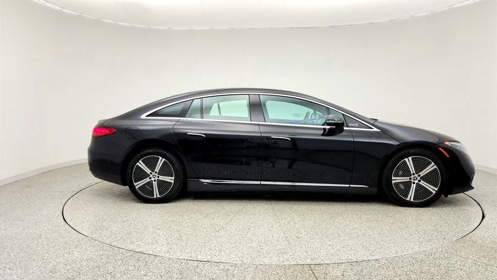 Used 2023 Black Mercedes-Benz EQS 450 4MATIC® Sedan w/ Massage Seats & Active Ambient Lighting image 4