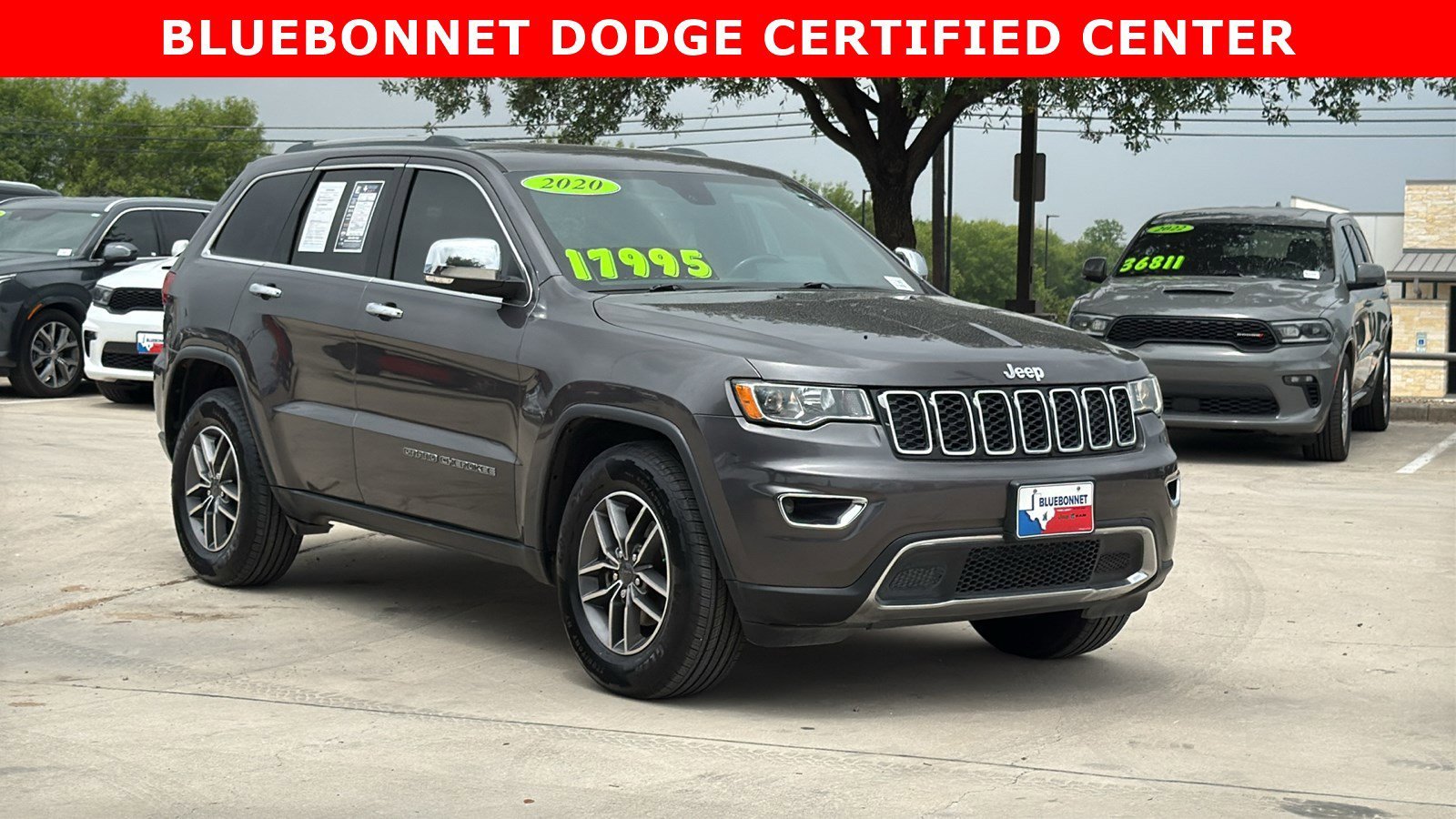 Used 2020 Granite Crystal Metallic Clearcoat Jeep Limited image 3