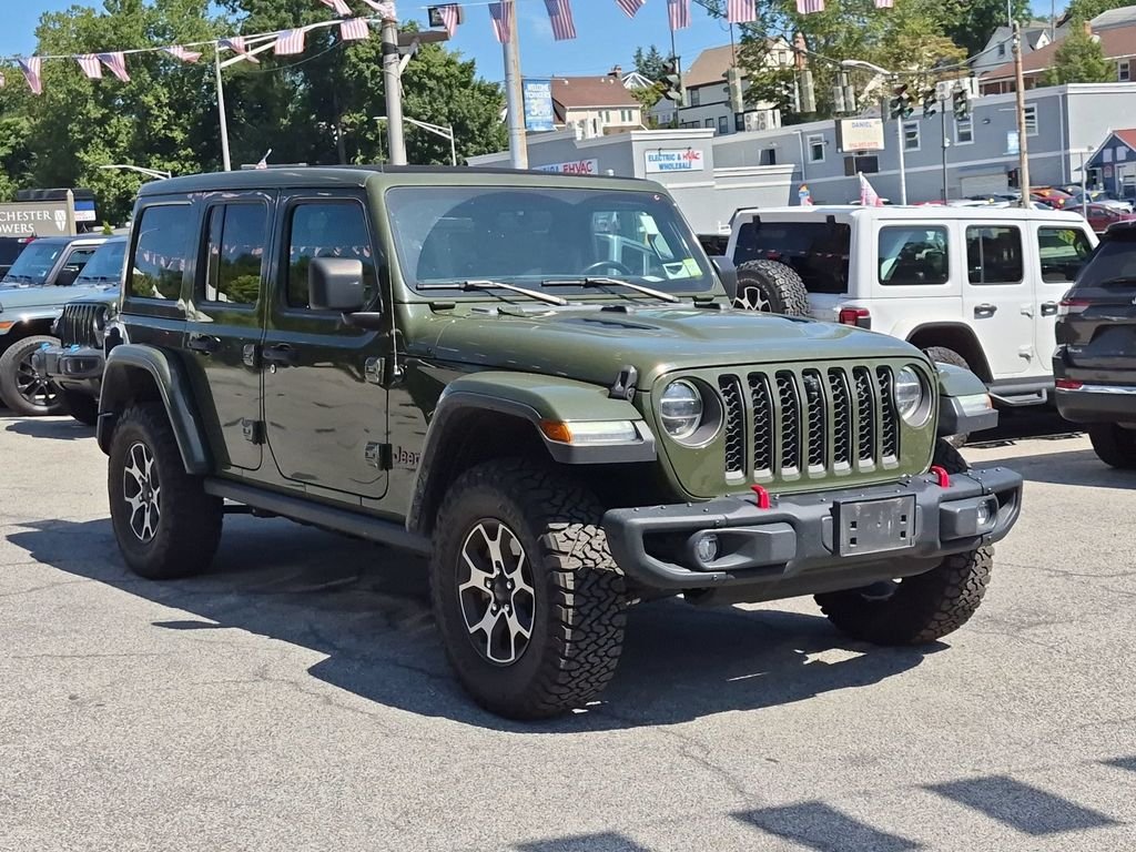 Used 2021 Green Jeep Unlimited Rubicon image 3