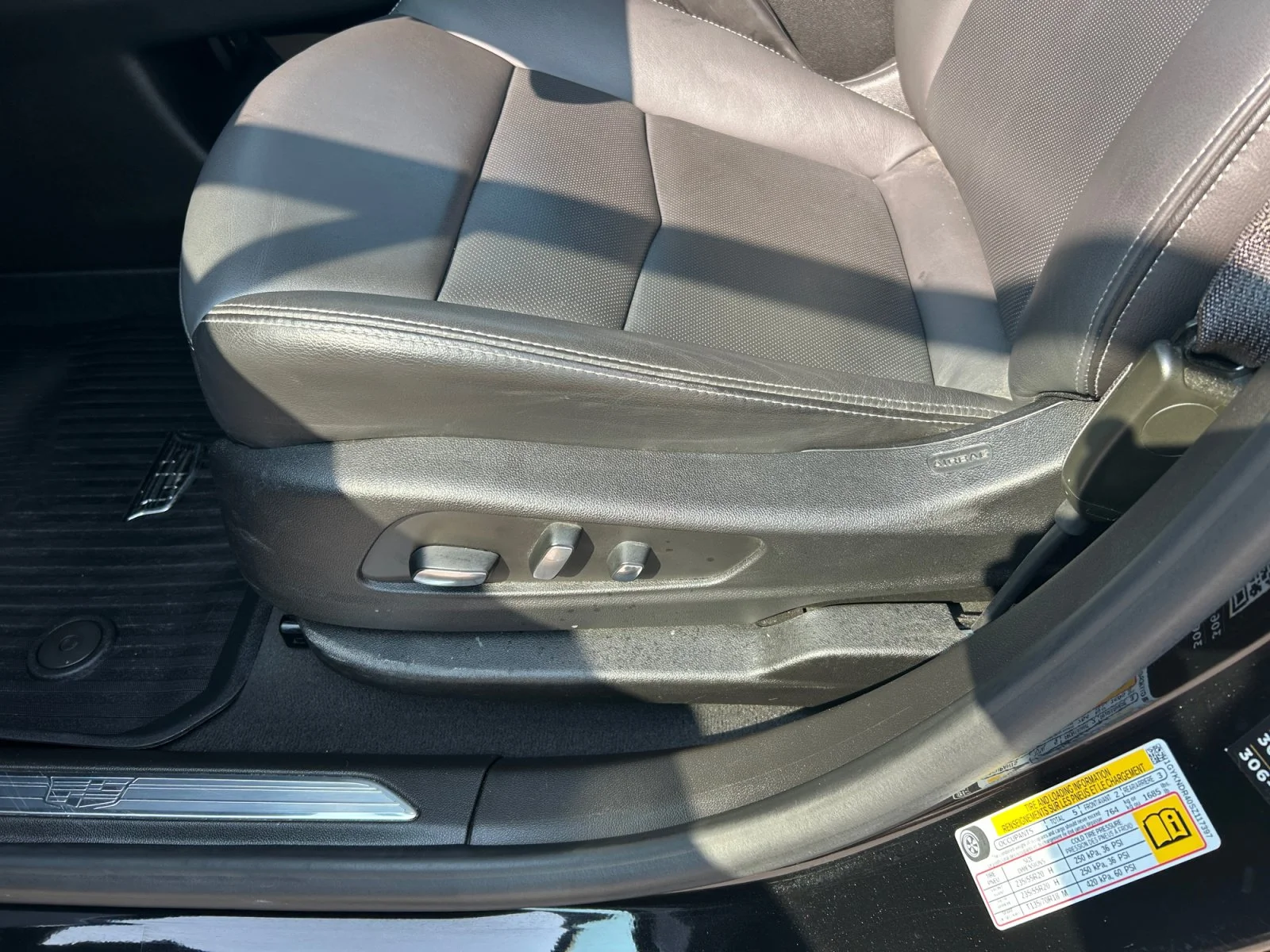 Certified Used 2025 STELLAR BLACK METALLIC Cadillac AWD Premium Luxury Leather Sunroof Nav image 15