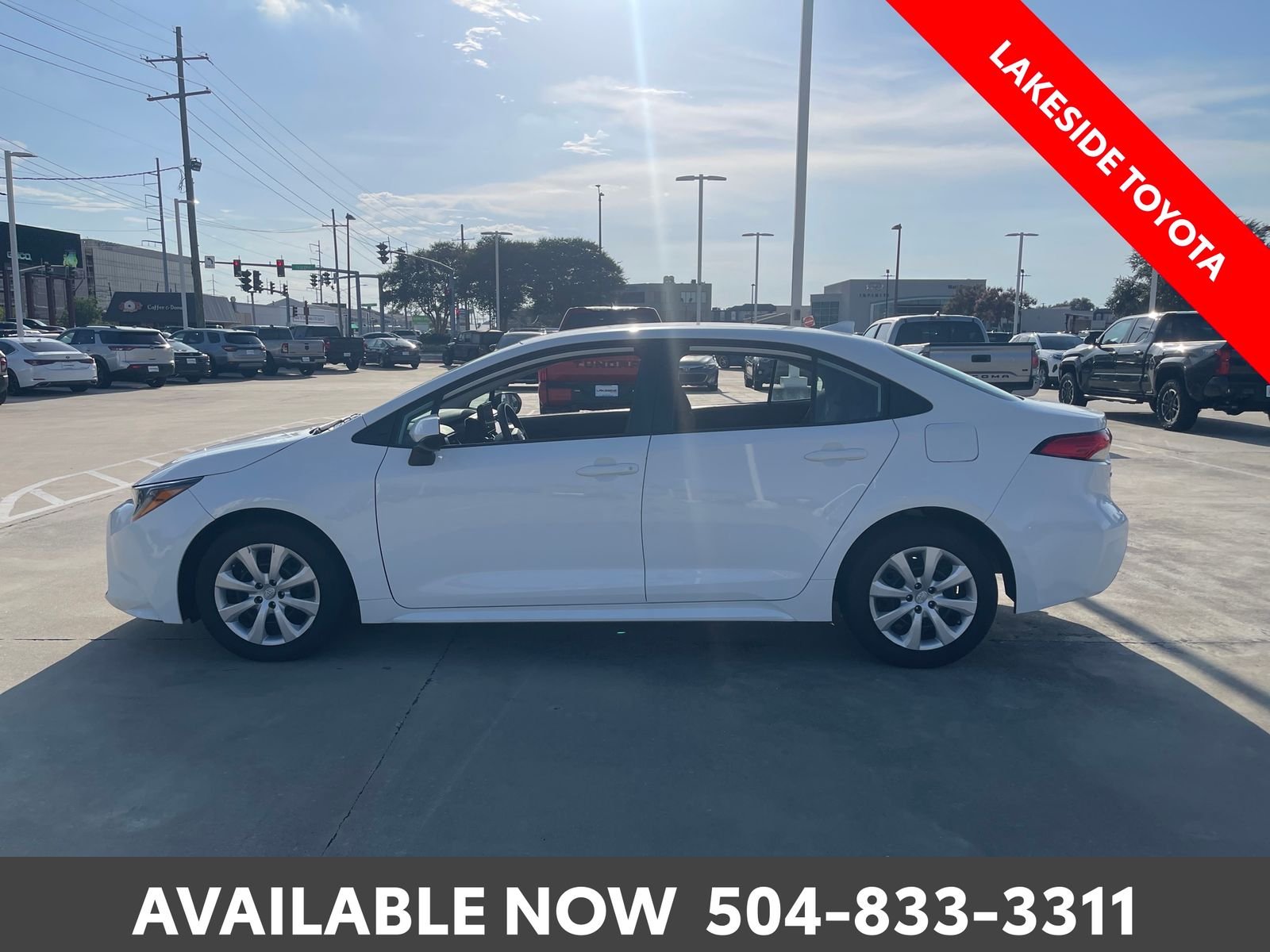 Used 2023 White Toyota LE image 2