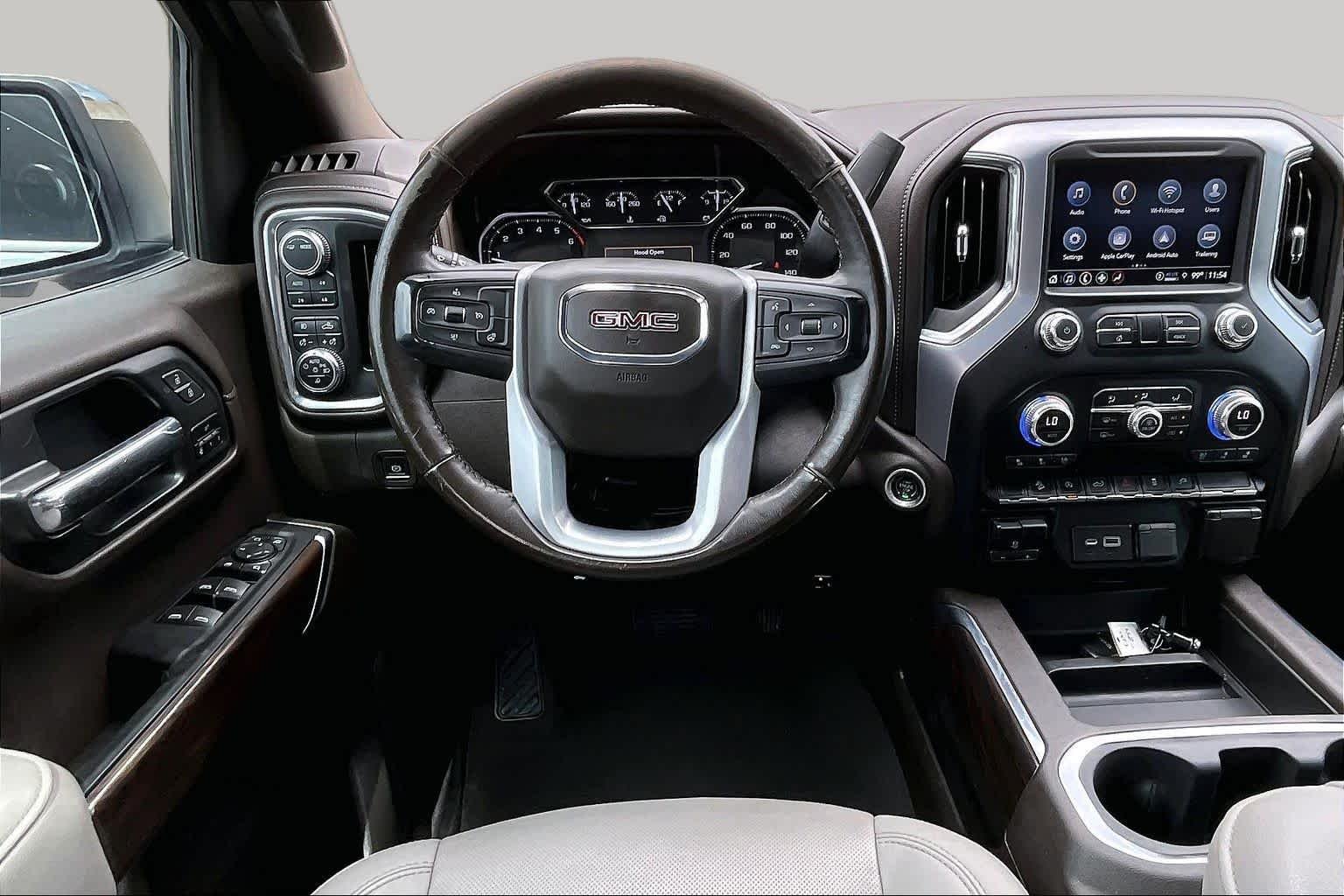 Used 2021 White Frost Tricoat GMC SLT image 7