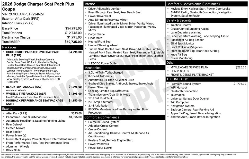 New 2026 After Dark Dodge Scat Pack Plus image 6