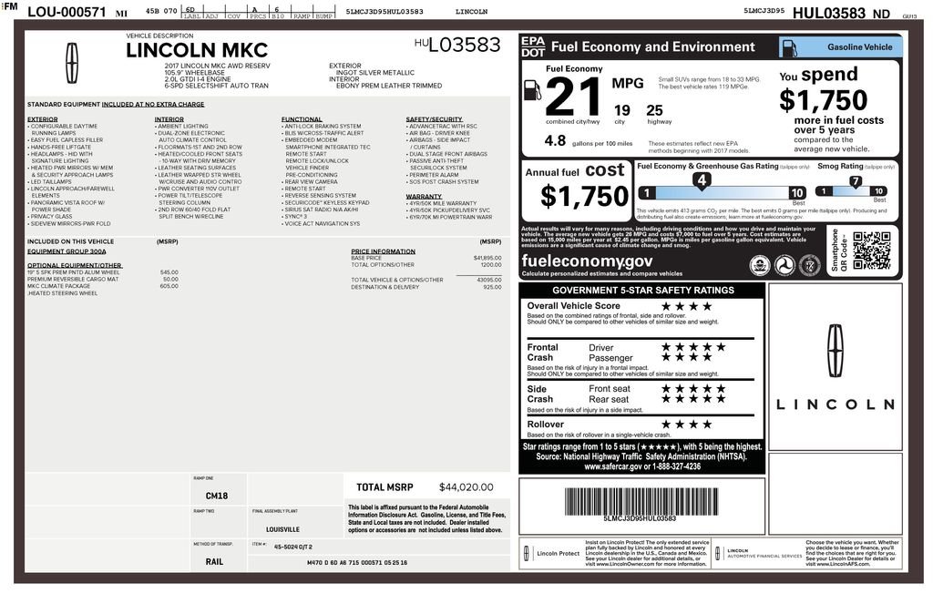 Used 2017 Silver Lincoln Reserve image 3
