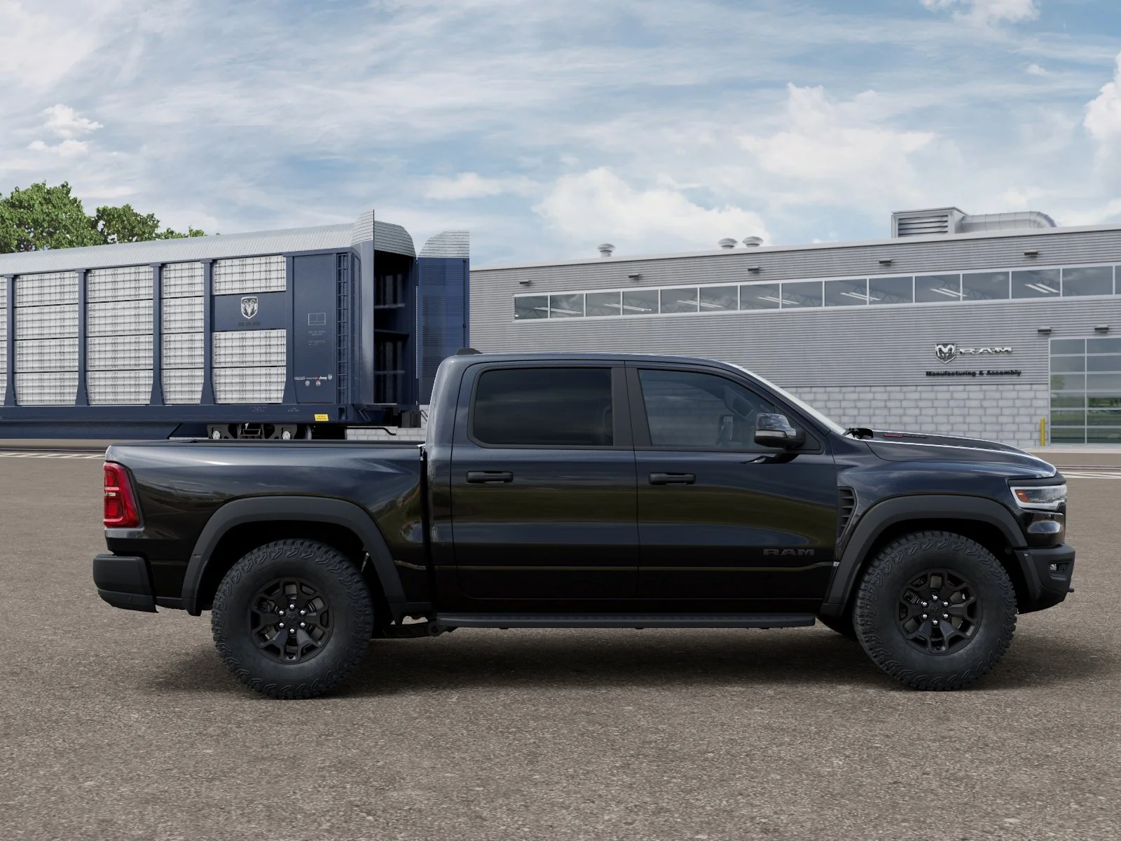 New 2026 Diamond Black Crystal Pearl-Coat Exterior Paint RAM RHO image 12