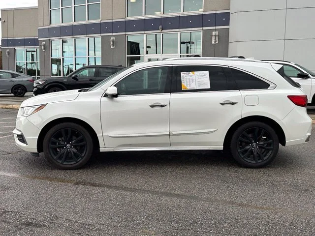Certified Used 2019 White Diamond Pearl Acura 3.5L Advance Package image 10