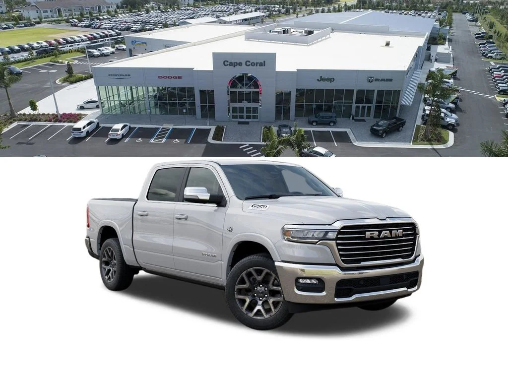 New 2026 Ivory White Tri-Coat Pearl-Coat Exterior Paint RAM Laramie image 5
