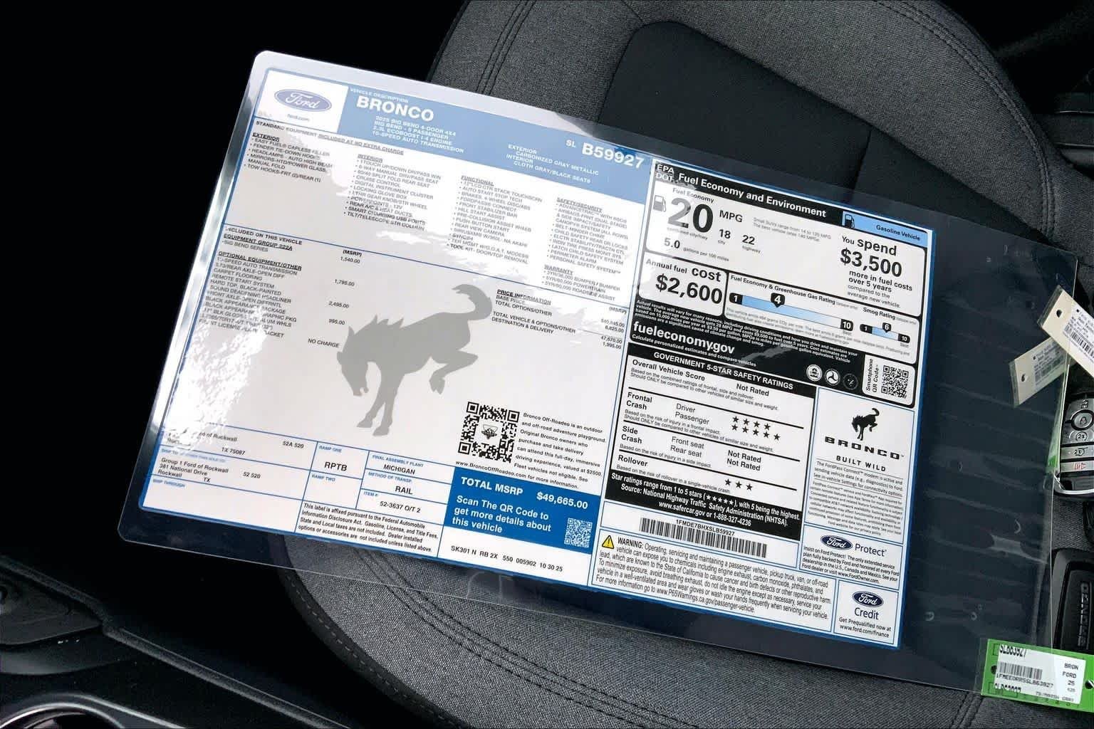 New 2025 Carbonized Gray Metallic Ford Big Bend® image 19