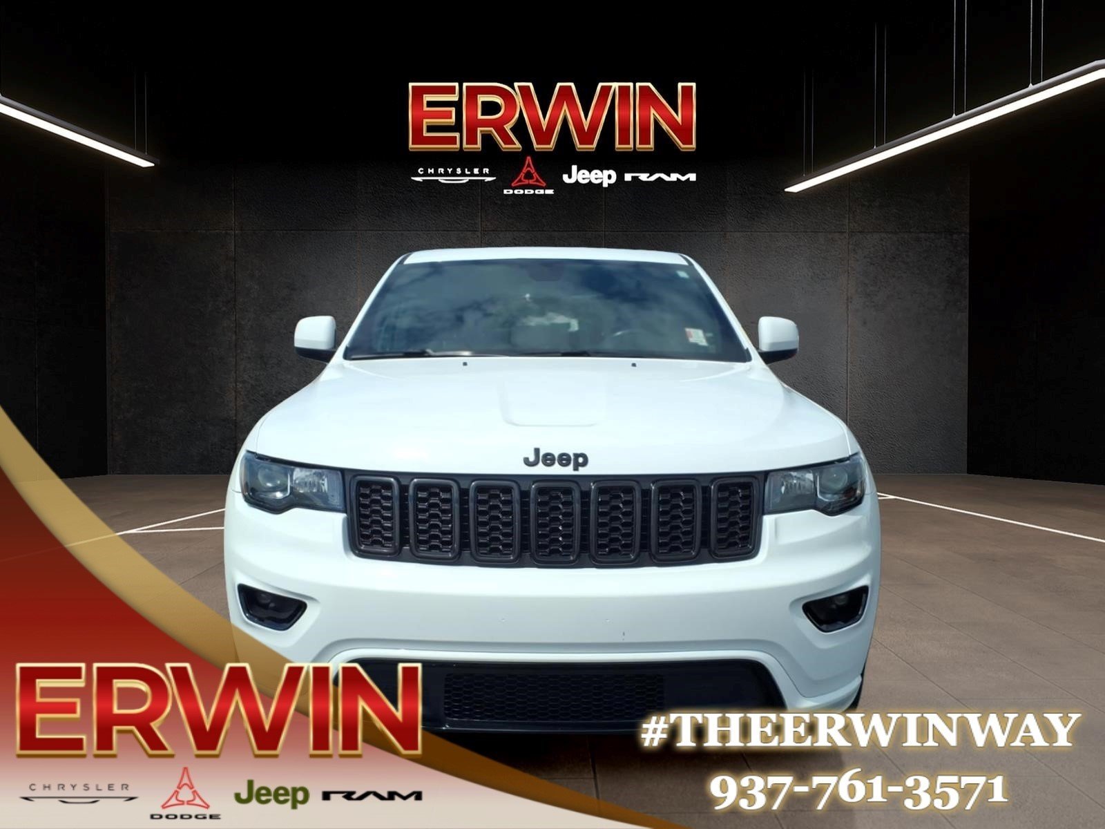 Used 2020 Bright White Clear Coat Jeep Altitude image 2