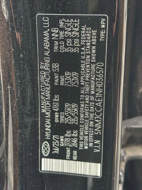 Used 2022 Phantom Black Hyundai SEL image 34