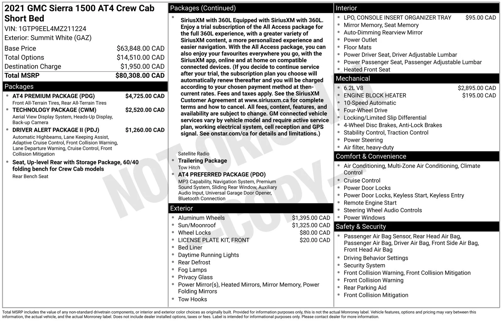 Used 2021 GMC Sierra 1500 AT4 with VIN 1GTP9EEL4MZ211224 for sale in Brainerd, Minnesota