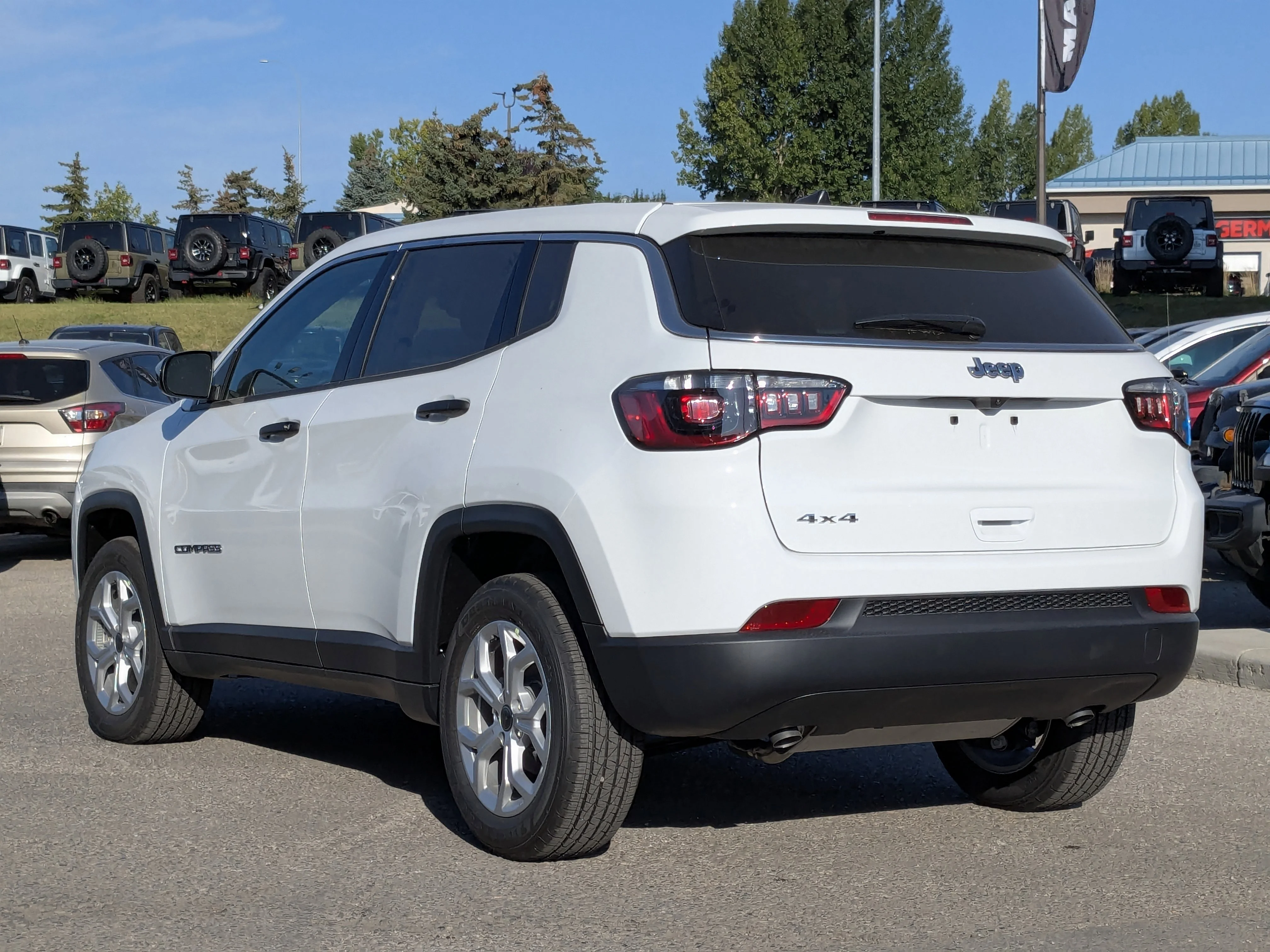 New 2025 White Jeep Sport - - Forward Collision Warning - LED Head Lamps - Heated Seats and More! image 6