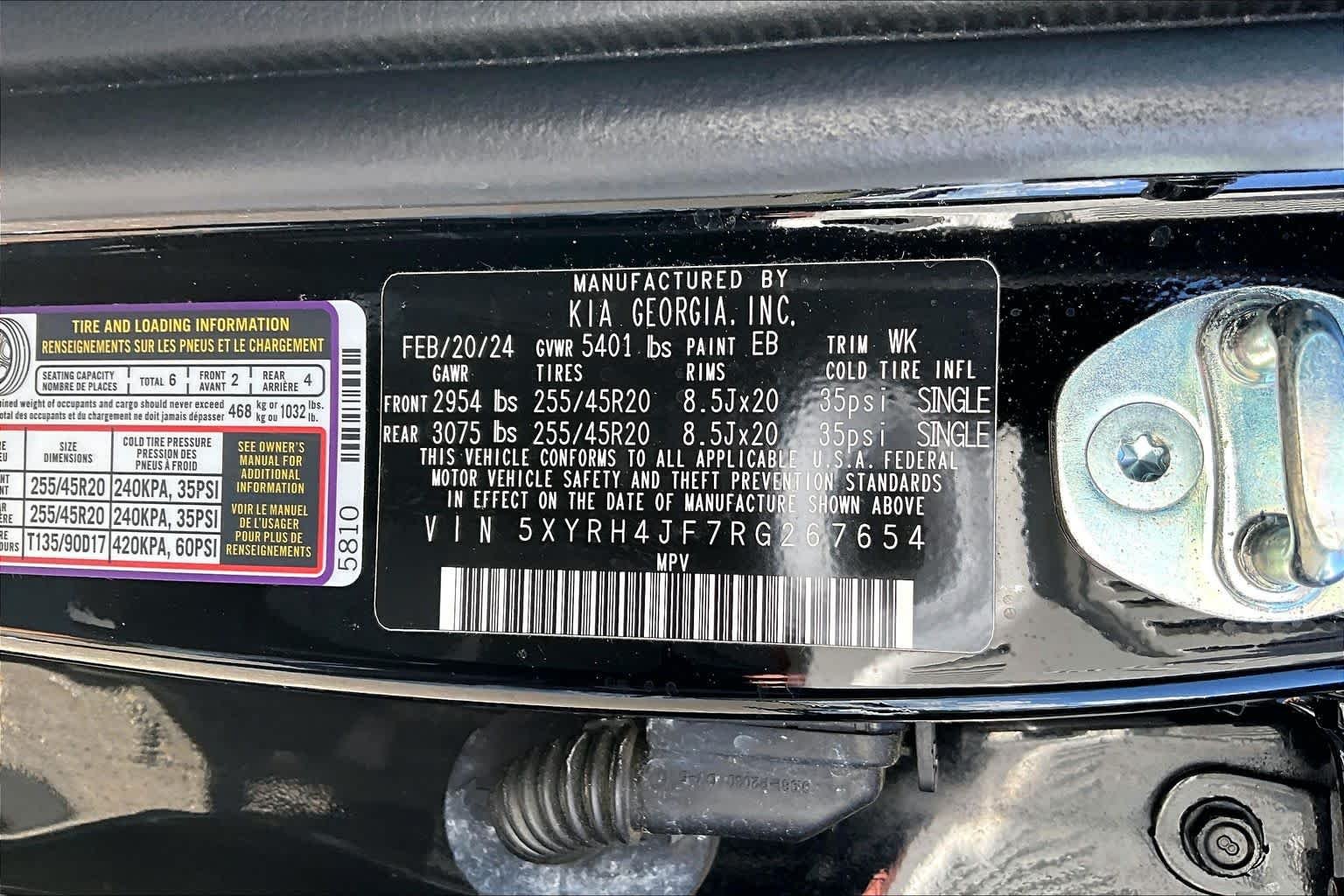 Used 2024 Ebony Black Kia EX image 33