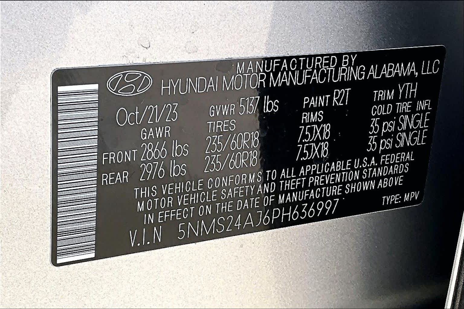 Used 2023 Shimmering Silver Hyundai SEL image 37