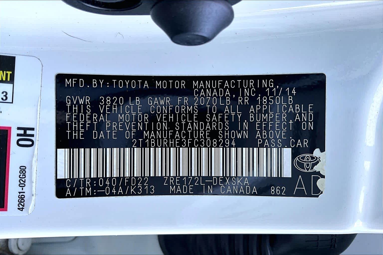 Used 2015 Super White Toyota S Plus image 37