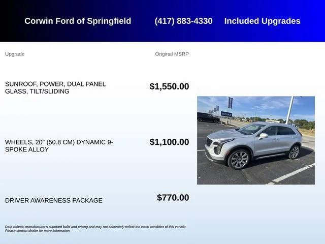Used 2019 Radiant Silver Metallic Cadillac Premium Luxury image 5