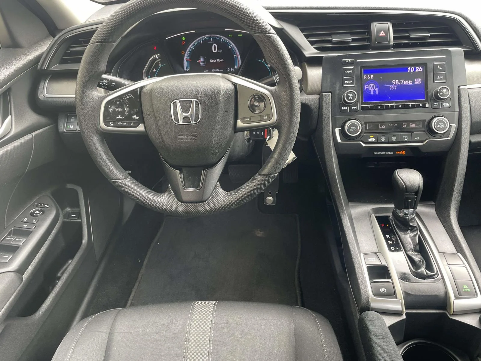 Used 2019 Crystal Black Pearl Honda LX CVT image 7