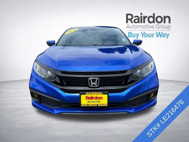 Used 2020 Aegean Blue Metallic Honda Sport image 2