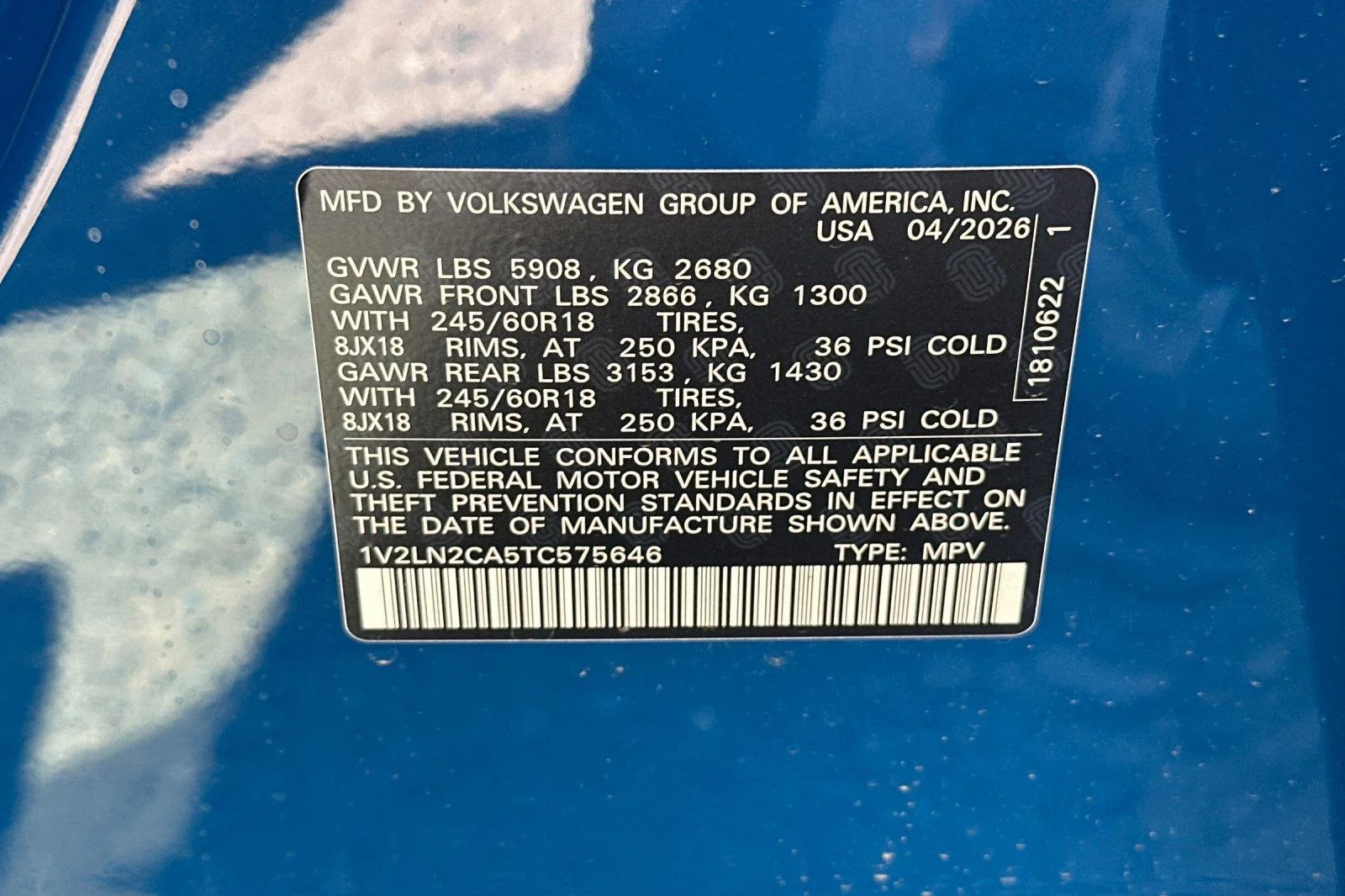 New 2026 Mountain Lake Blue Metallic Volkswagen 2.0T SE image 29